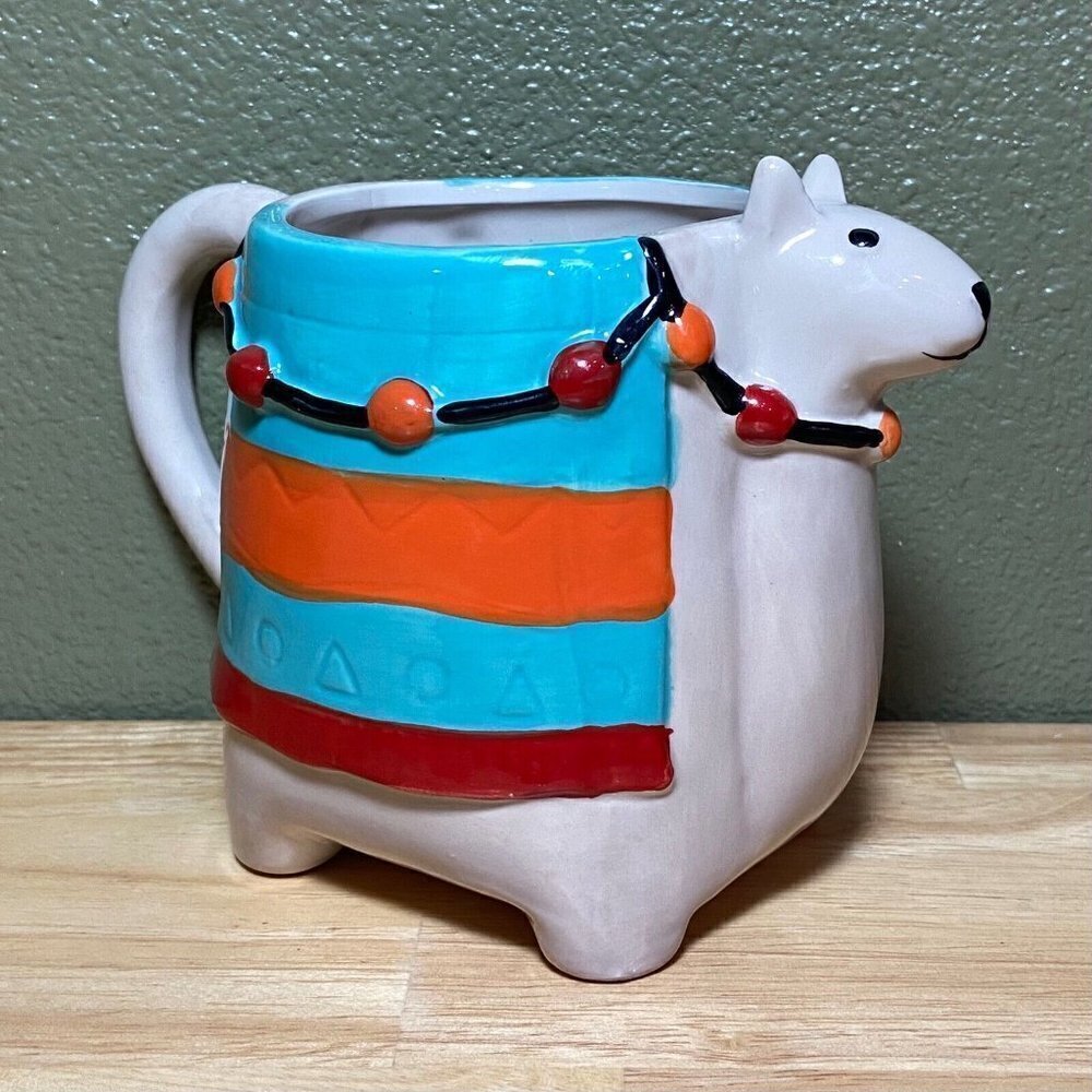 The Critter Collection Llama Coffee Mug Tea Cup 16 oz. Footed by Sheffield Home - Picture 3 of 8